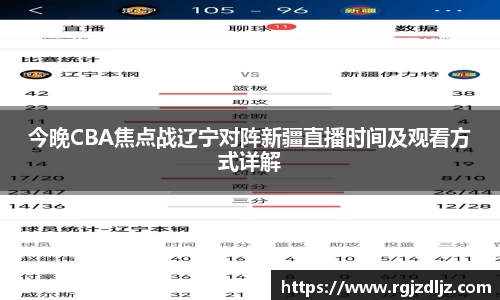 今晚CBA焦点战辽宁对阵新疆直播时间及观看方式详解